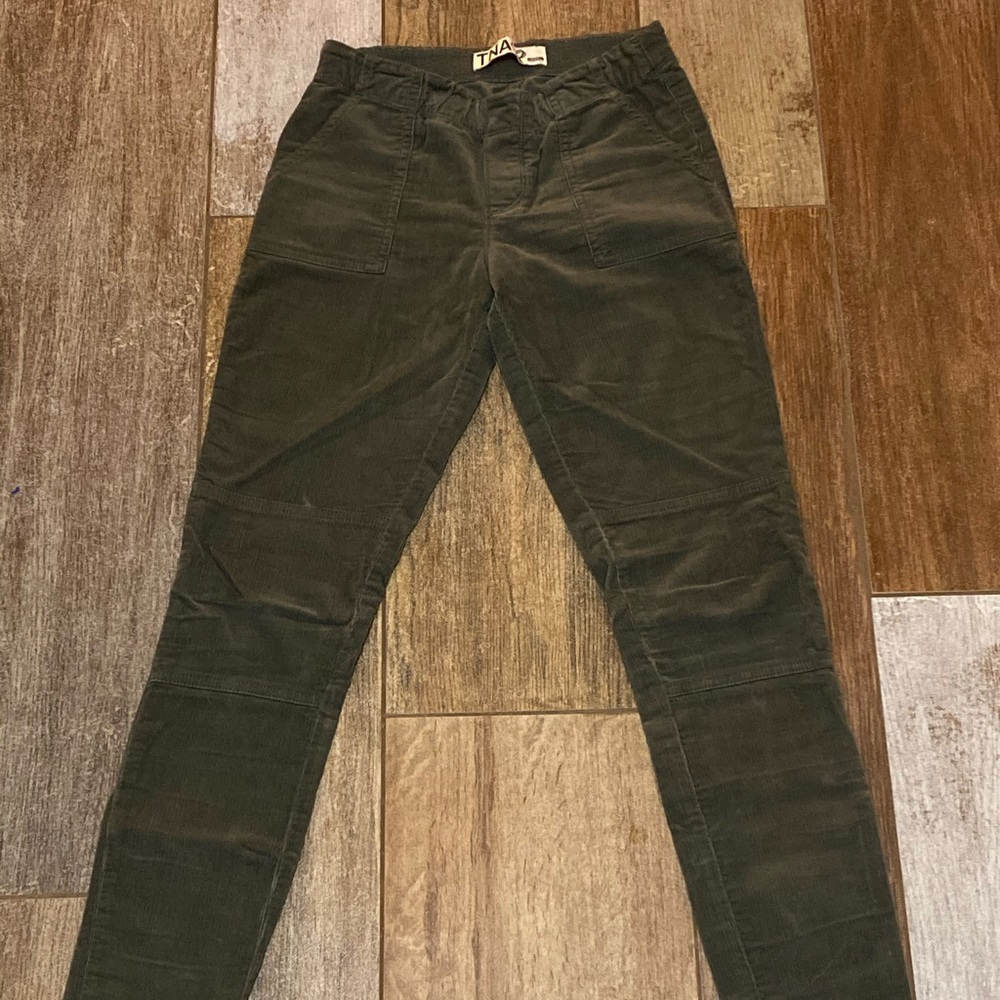 TNA Olive Green Corduroy Pants